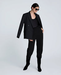 Luxe Twill Straight Leg Pant Black