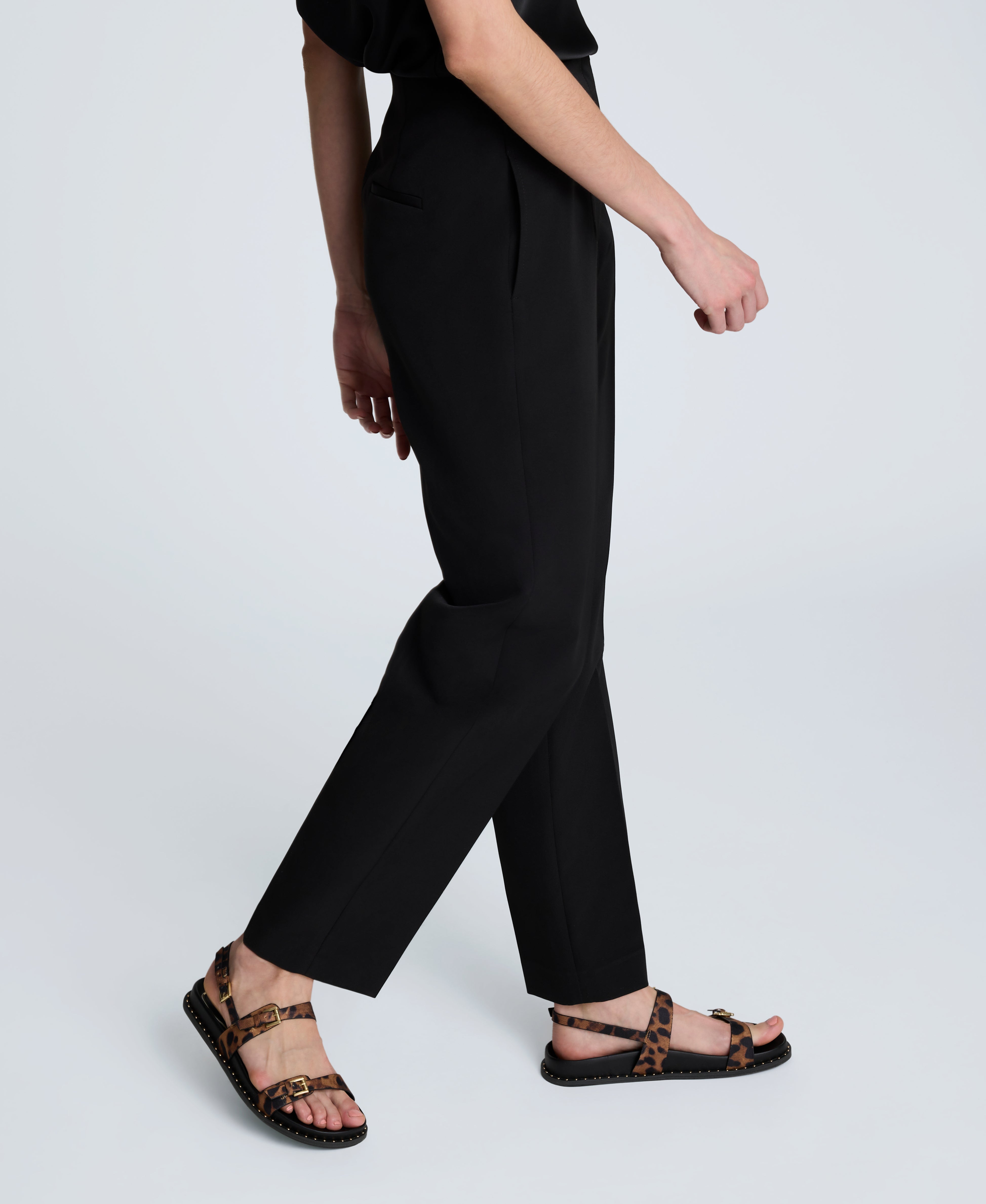 Luxe Twill Straight Leg Pant Black