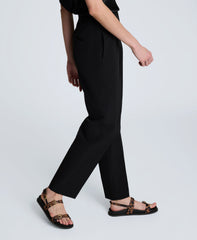 Luxe Twill Straight Leg Pant Black