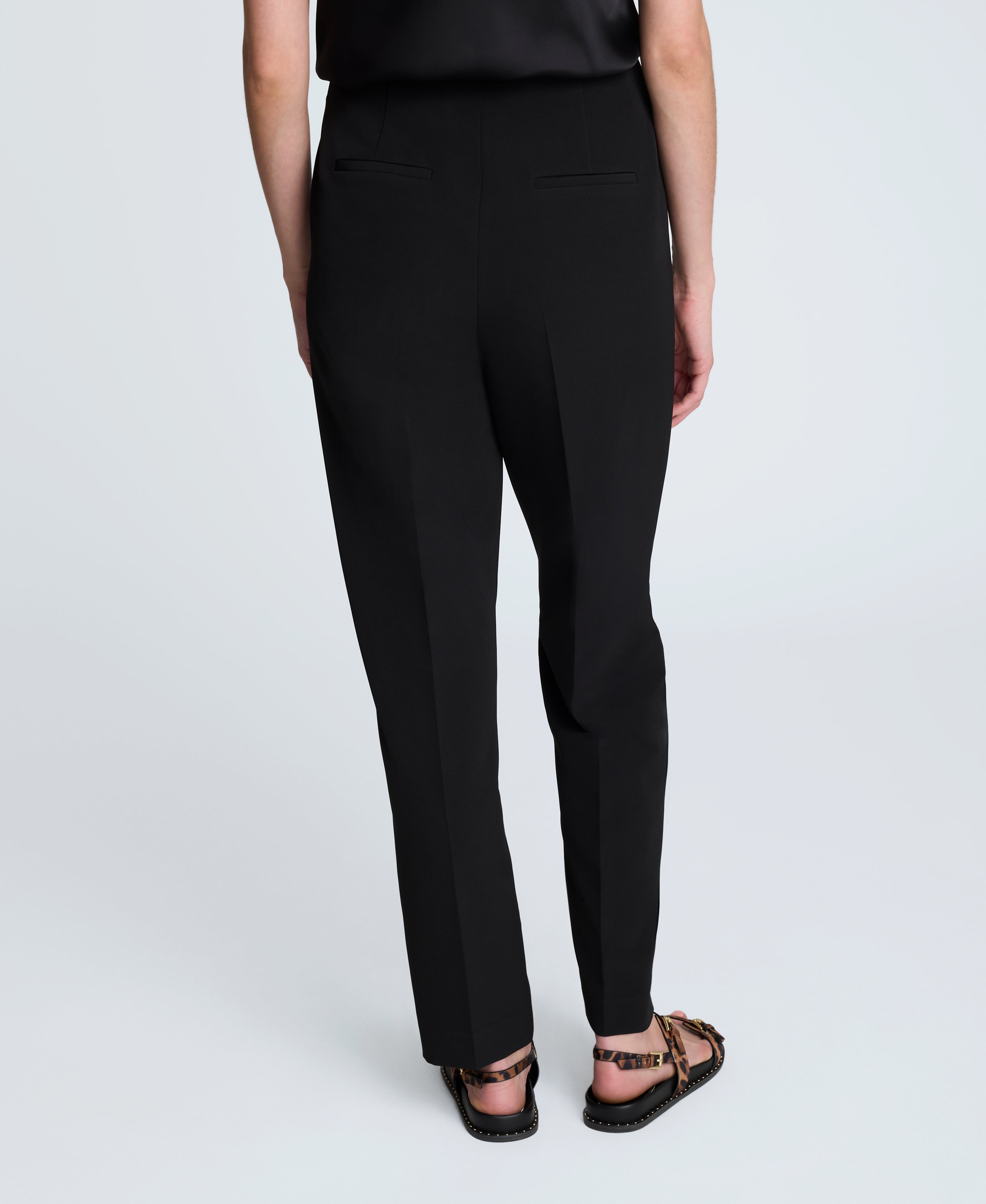 Luxe Twill Straight Leg Pant Black
