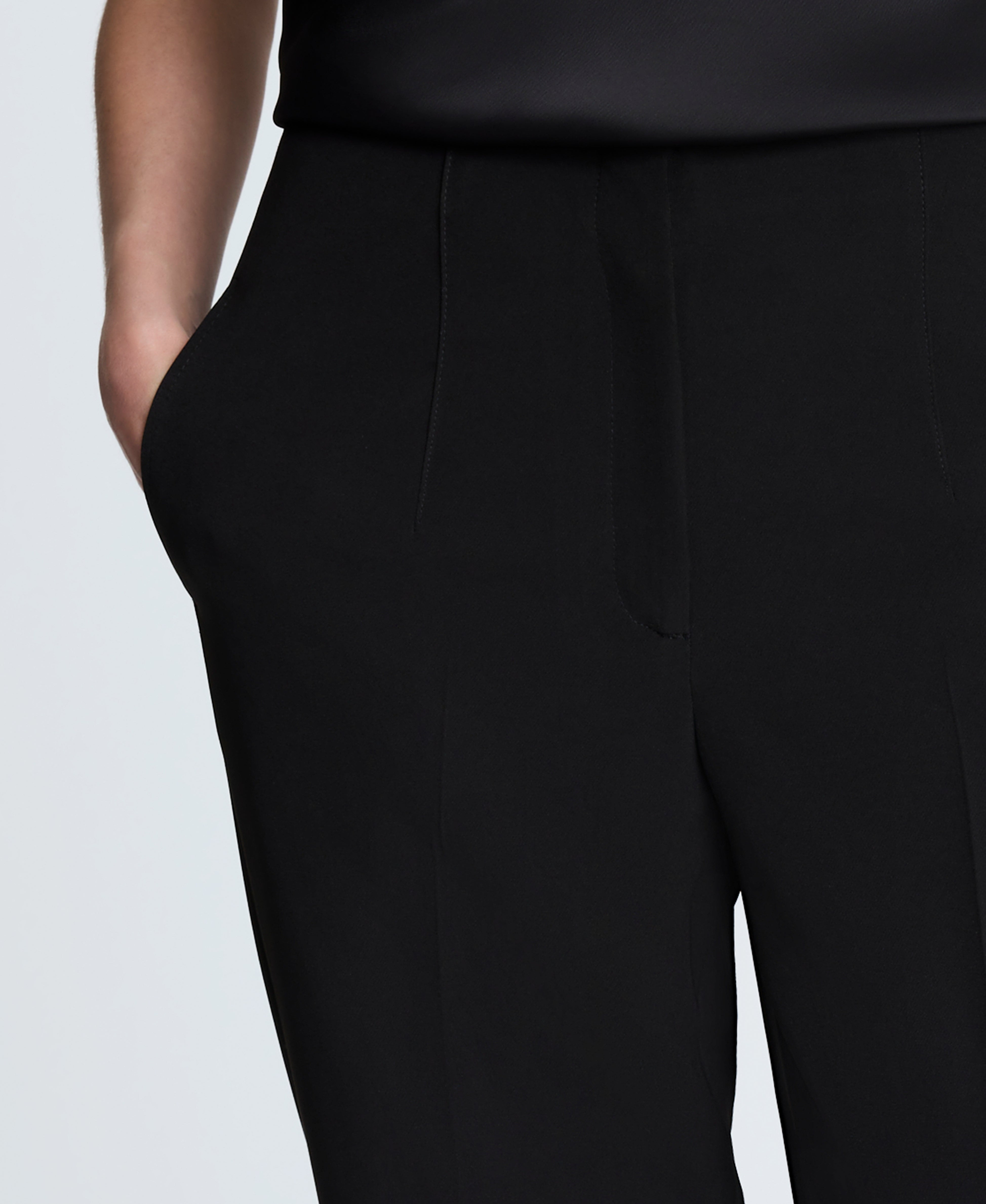 Luxe Twill Straight Leg Pant Black