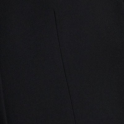 Luxe Twill Three Button Vest Black