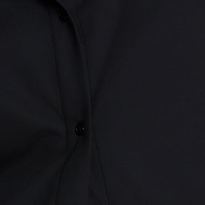 Knit Button Front Long Sleeve Shirt Black