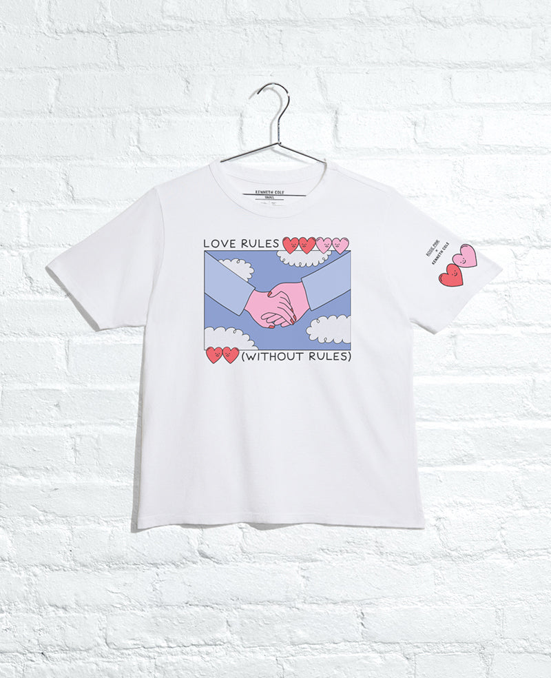 Site Exclusive! Women's Rosie Pink LOVE Tee White