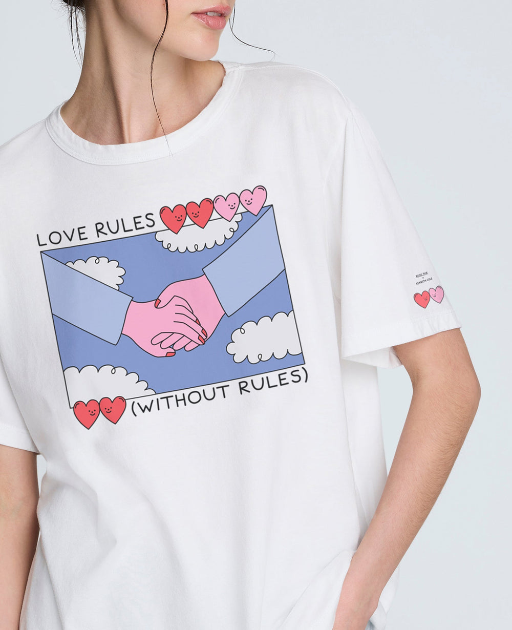 Site Exclusive! Women's Rosie Pink LOVE Tee White