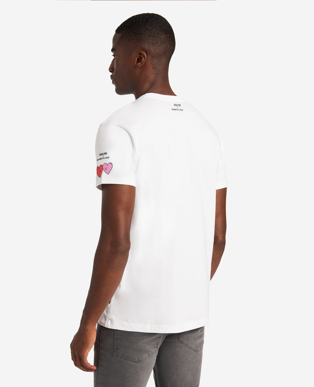 Site Exclusive! Men's Rosie Pink LOVE Tee White
