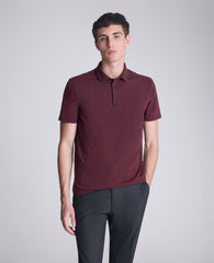 Performance Button Polo Brick Red