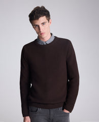 Popcorn Crew Sweater Dark Brown