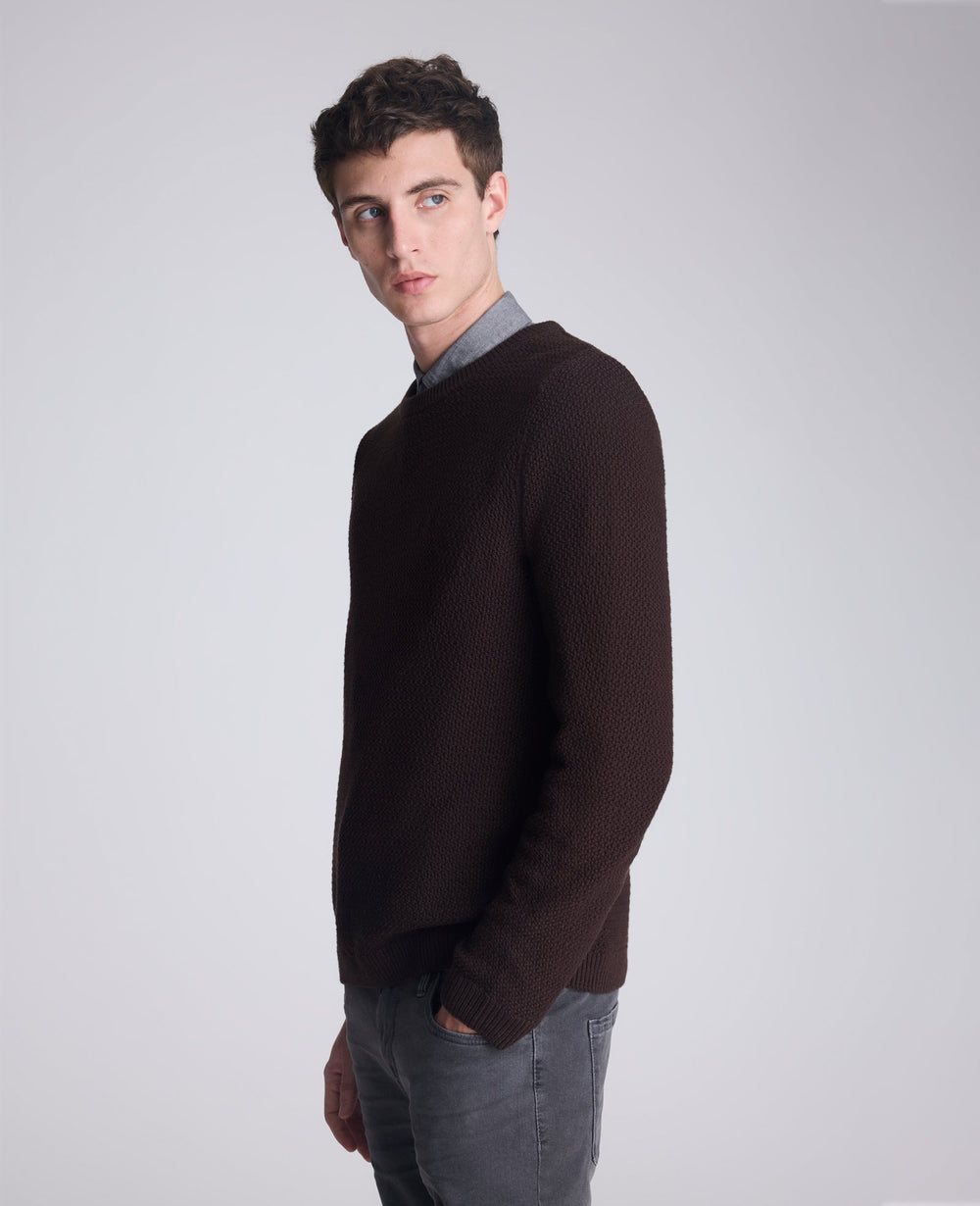 Popcorn Crew Sweater Dark Brown