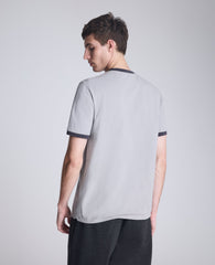 Ribbed Crewneck Tee Grey