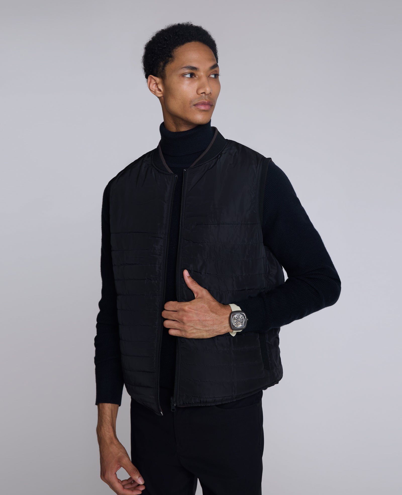 Reversible Vest Chocolate/Black
