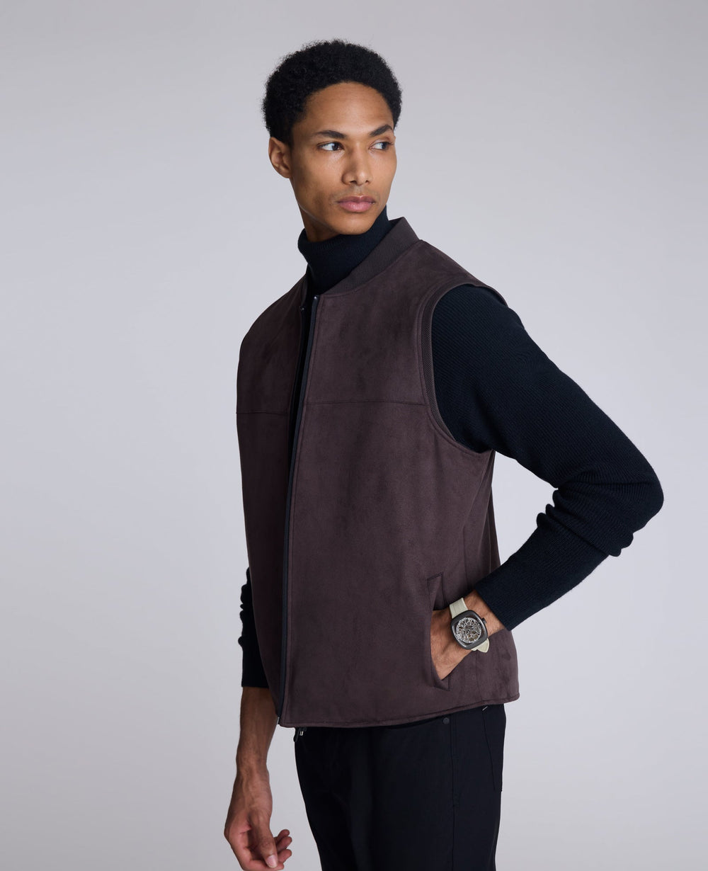 Reversible Vest Chocolate/Black