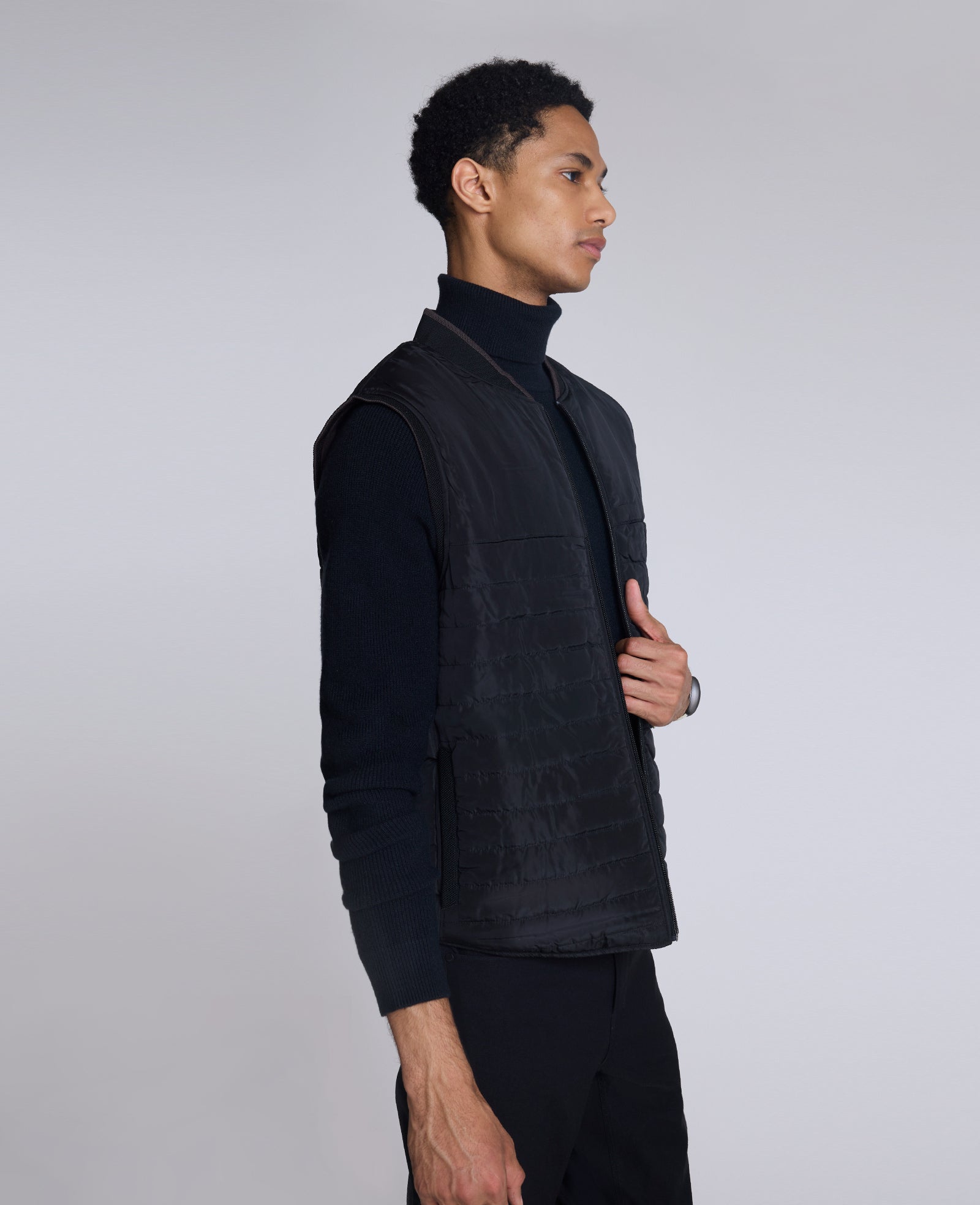 Reversible Vest Chocolate/Black