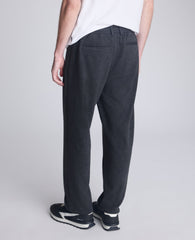 Relaxed Cropped Slacks Charcole Mix