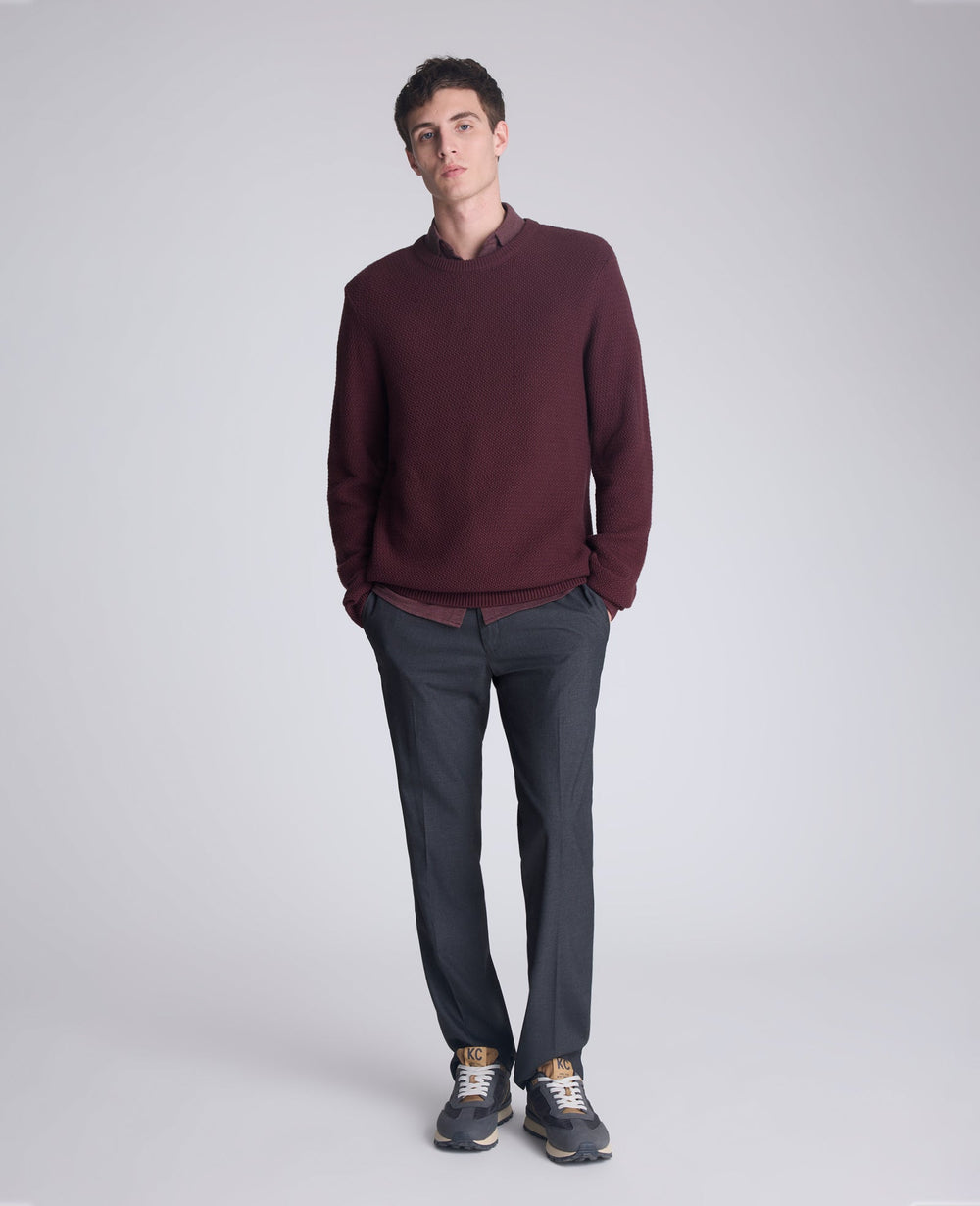 Popcorn Crew Sweater Burgundy