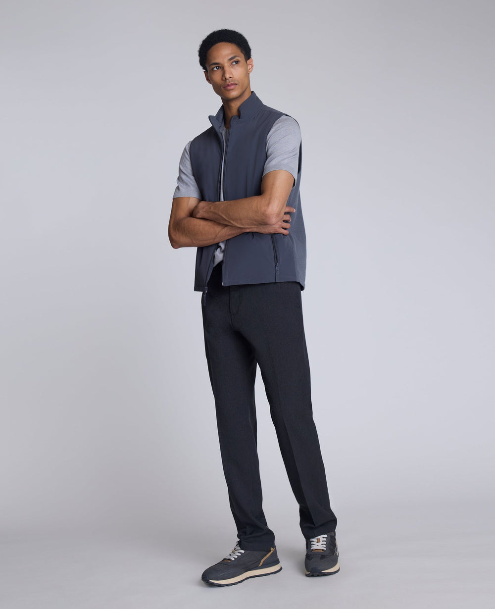 Mixed Media Vest Charcole