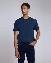 Ribbed Crewneck Tee Blue