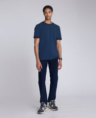 Ribbed Crewneck Tee Blue