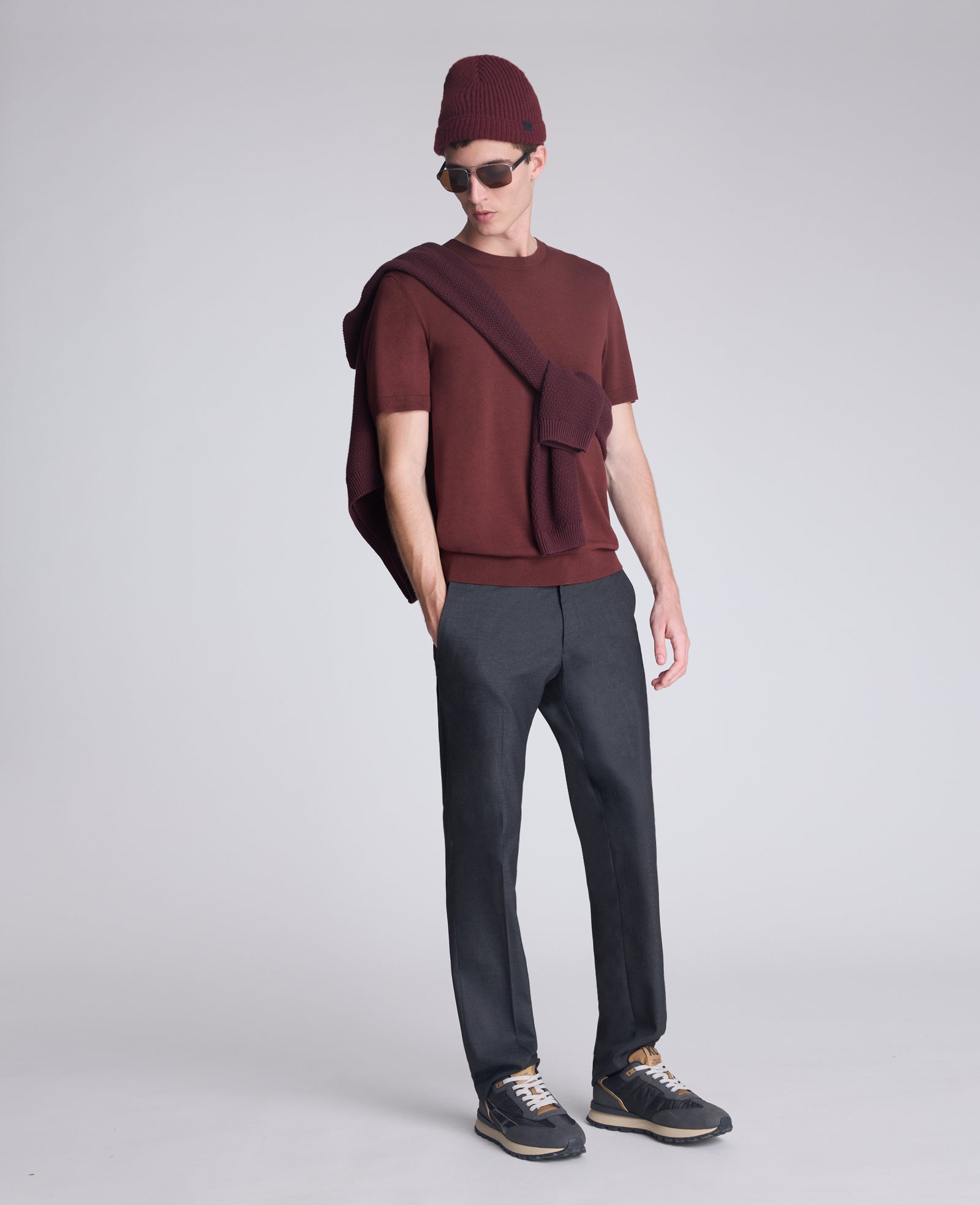 Sweater Tee Burgundy