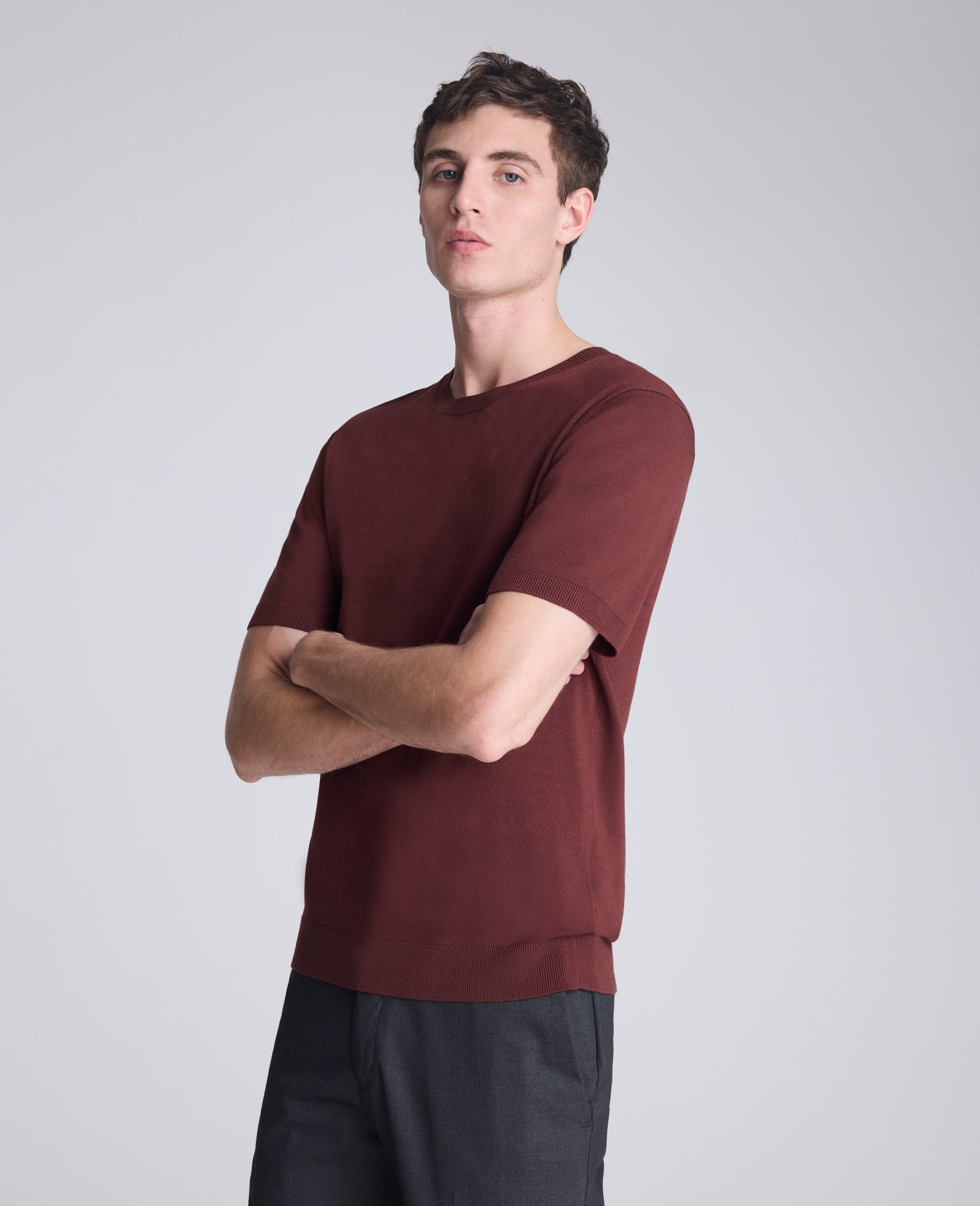 Sweater Tee Burgundy