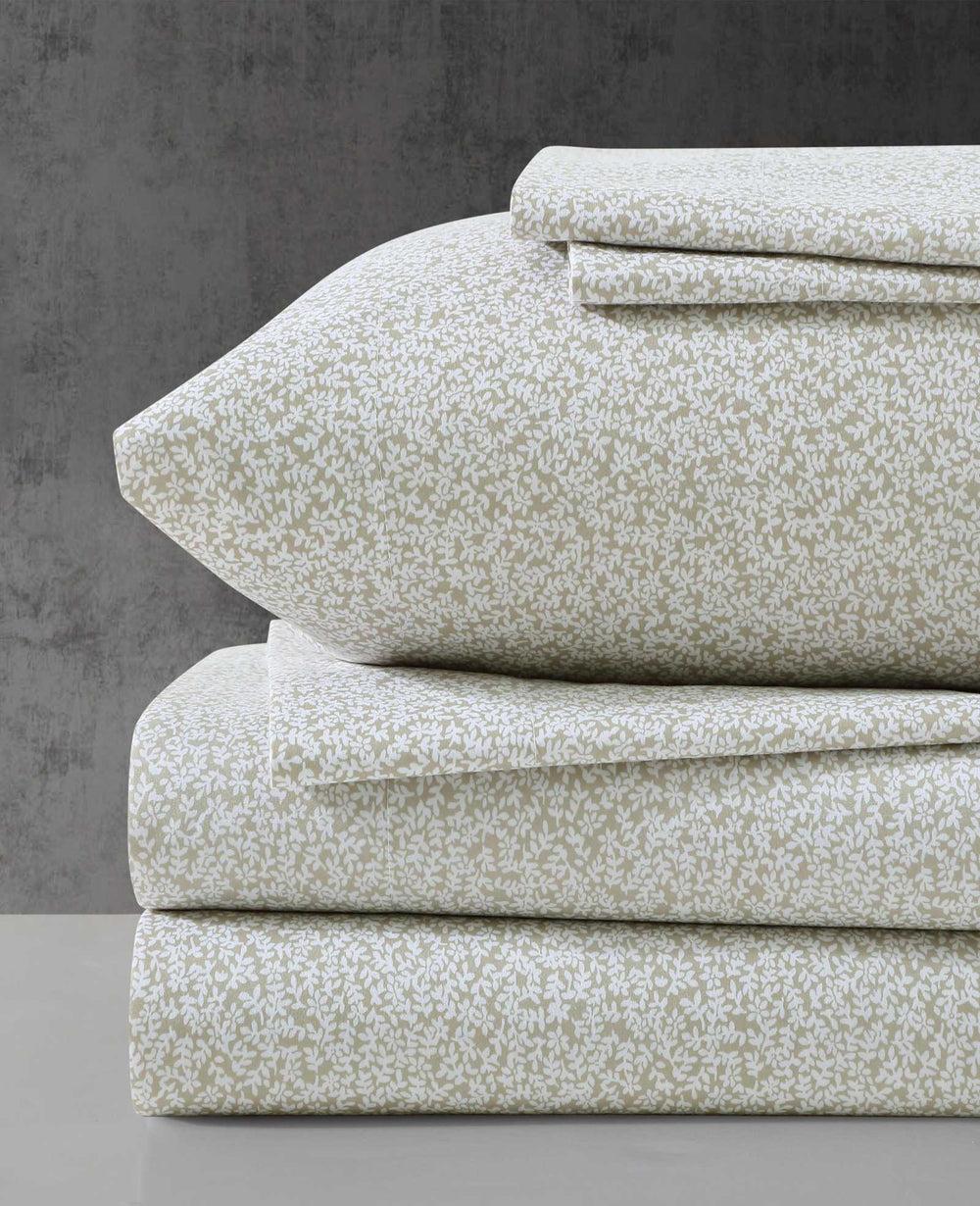 Chill Flowers Sheet Set Beige