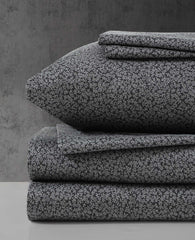 Chill Flowers Sheet Set Charcoal