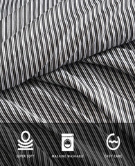 Twill Stripe Texture Sheet Set Black/White
