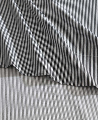 Twill Stripe Texture Sheet Set Black/White