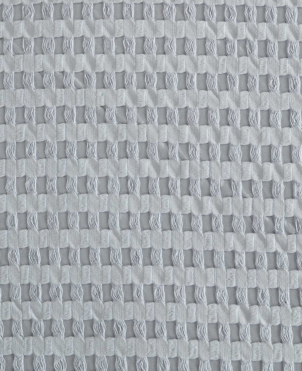 Solid Waffle Comforter Set Blue