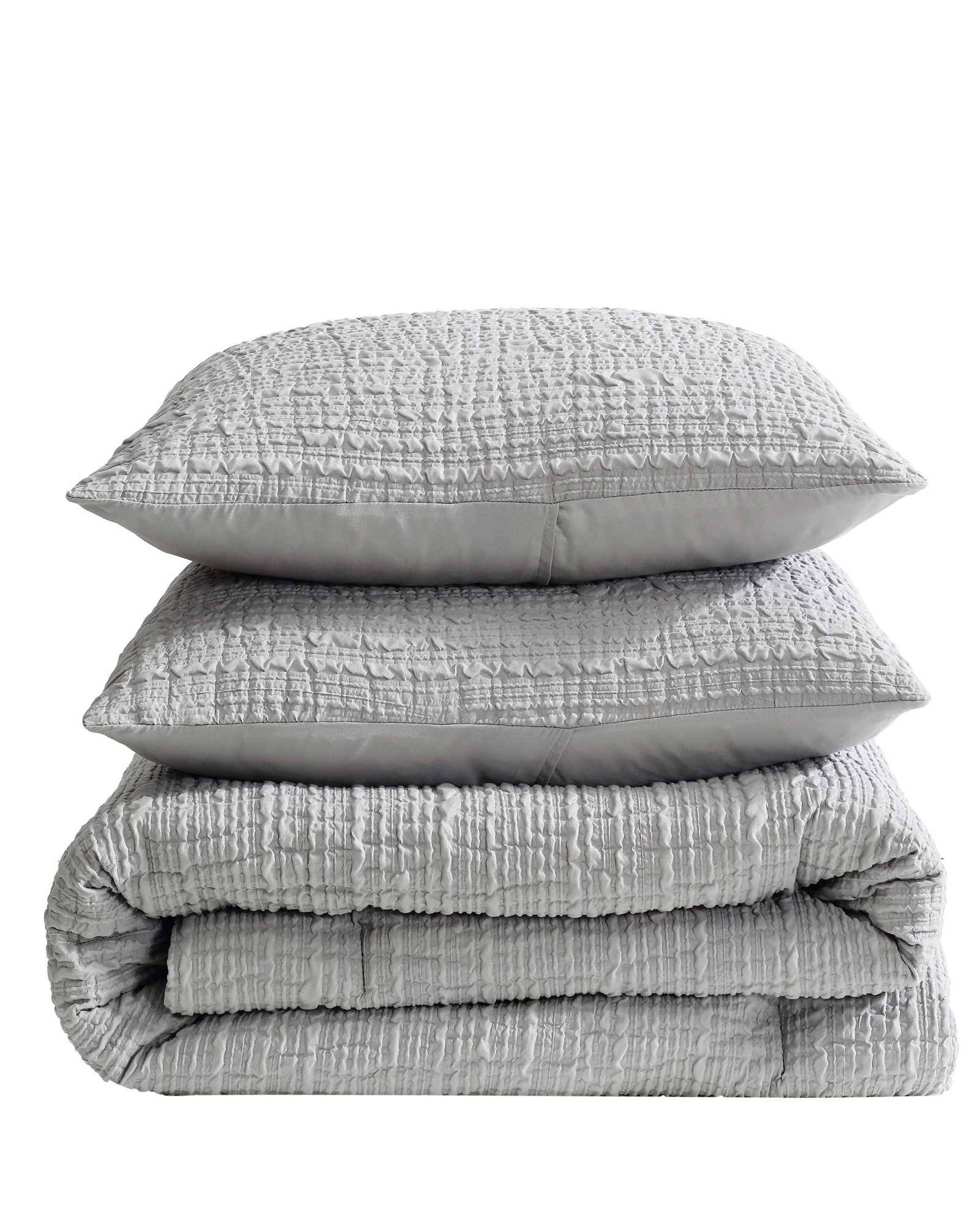 Serenity Wavy Lines Duvet Cover Set Grey