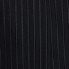 Pinstripe Pleat Front Wide Leg Pant Black/Oyster
