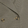 Houndstooth Cropped Double Breasted Jacket Black/Almond Milk