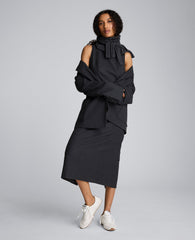 Flannel Midi Sheath Dress Char Cole
