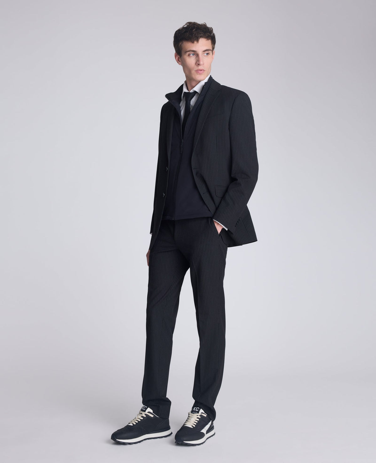 Ready Flex Slim Fit Nested Suit Black