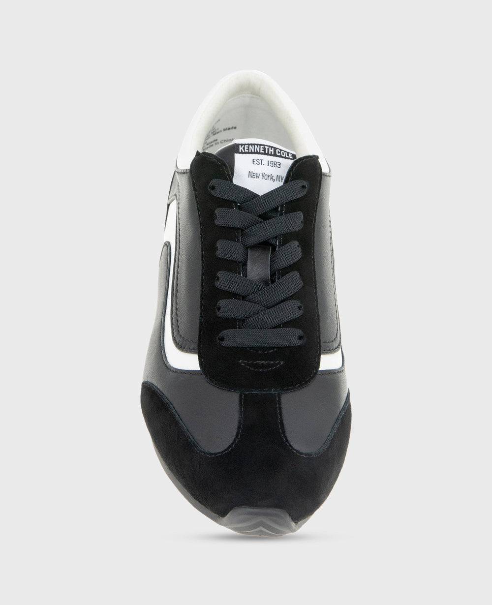 Alma Leather Sneaker Black Leather