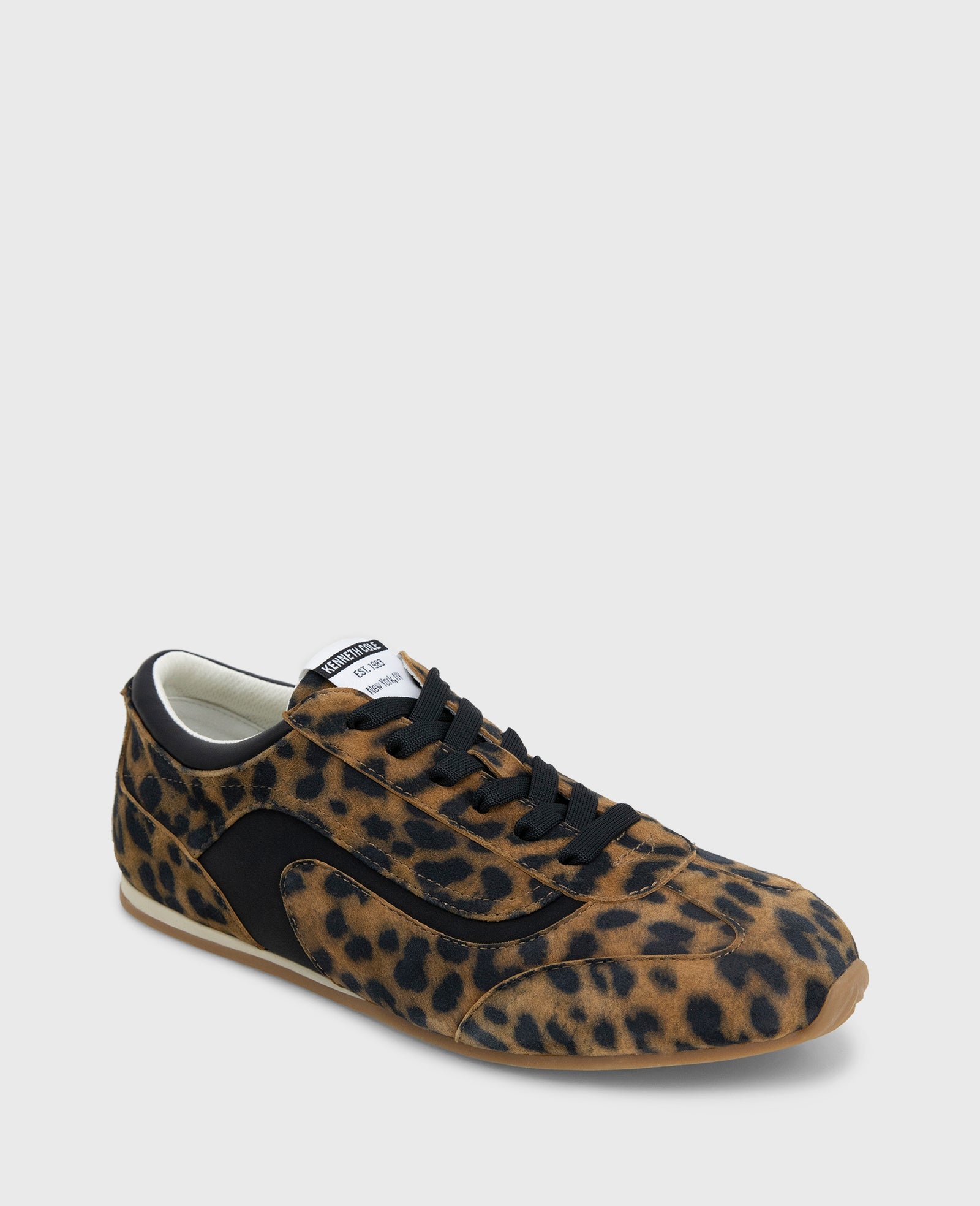 Alma Leopard Suede Sneaker Leopard Suede