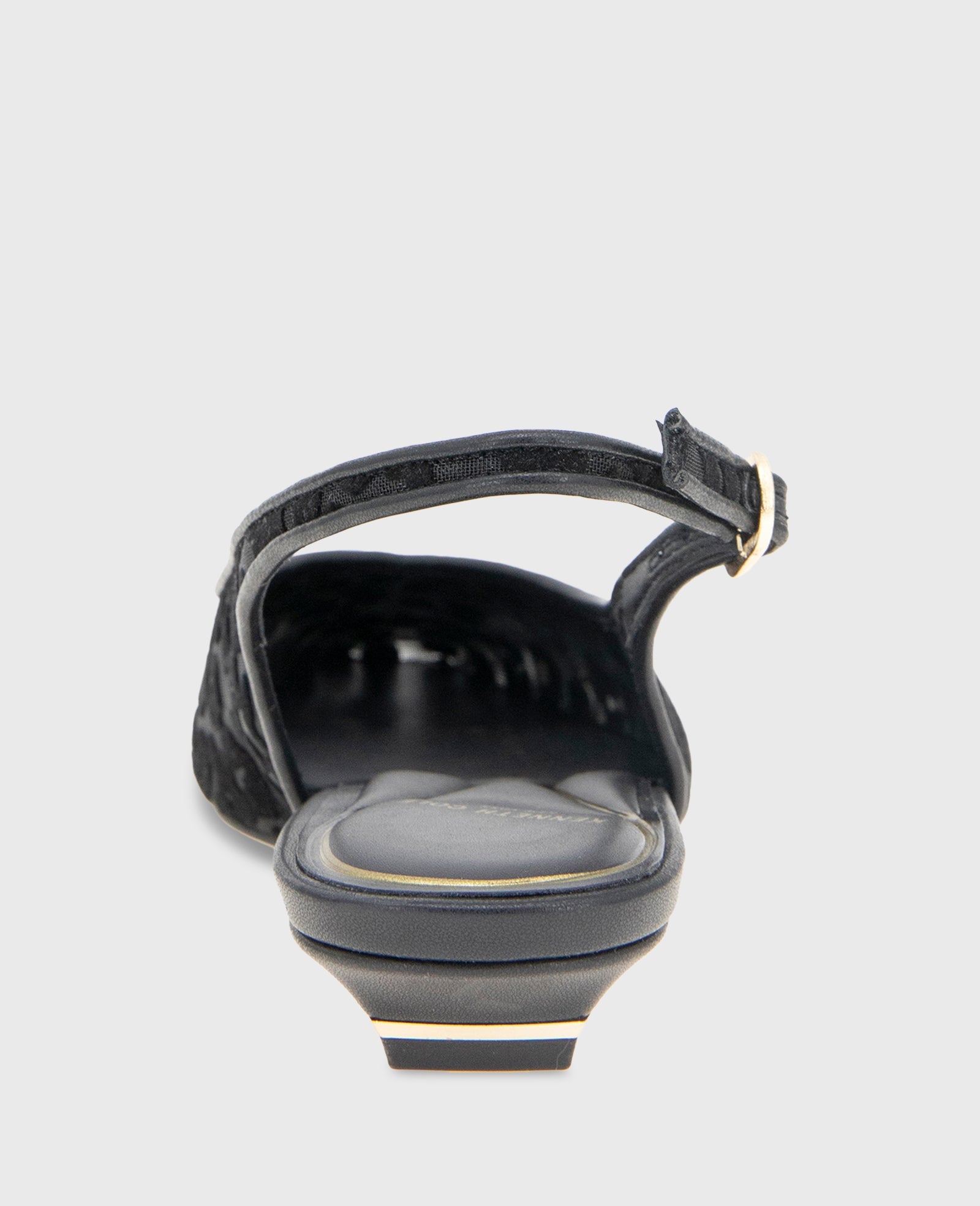 Berkette Leopard Flocked Mesh Slingback Black Leo Mesh