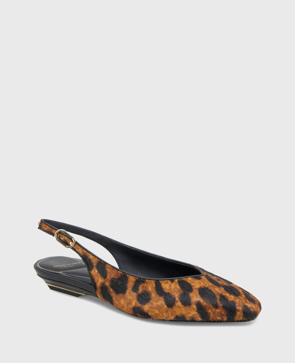 Berkette Leopard Calf Hair Slingback Leopard Calf Hair