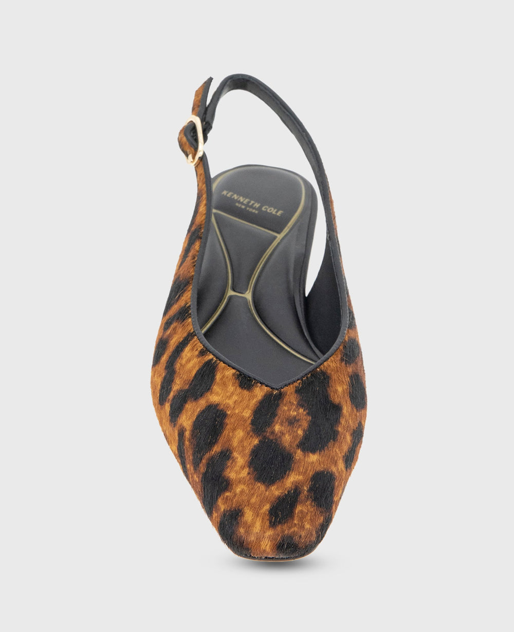Berkette Leopard Calf Hair Slingback Leopard Calf Hair