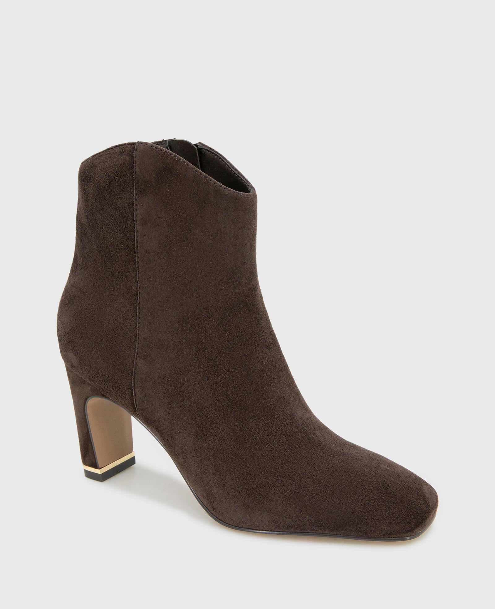 Grizelda Suede Heel Boot Chocolate Suede
