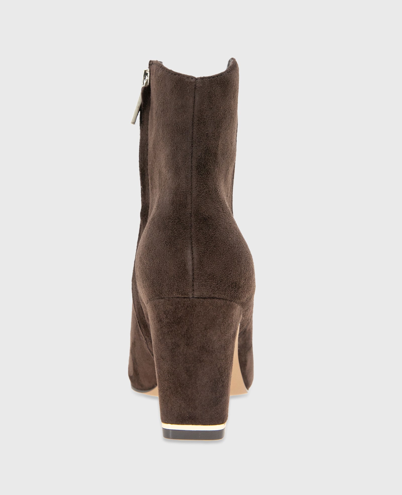 Grizelda Suede Heel Boot Chocolate Suede