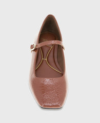 Jasper Patent Leather Ballet Flat Brown Patent