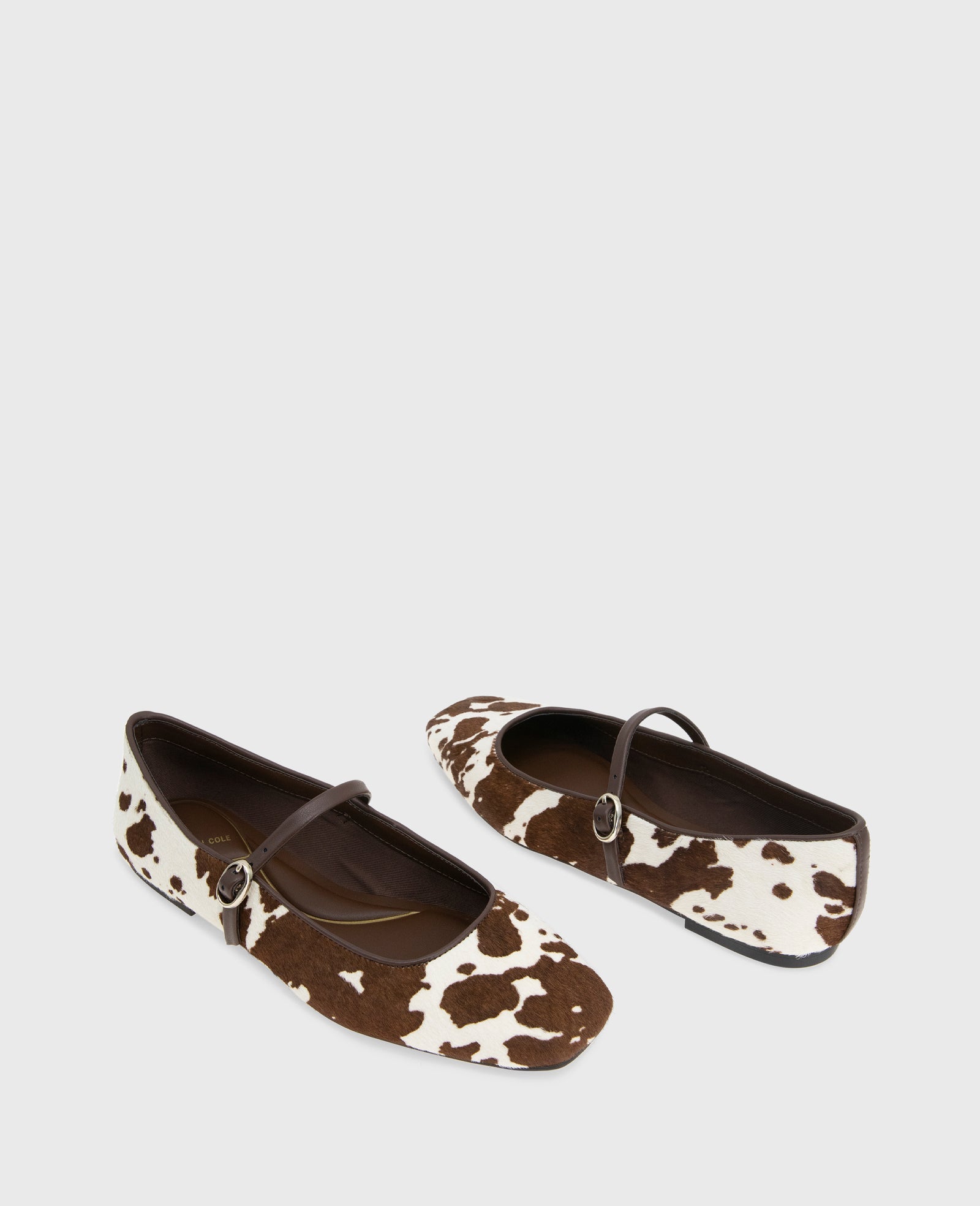 Jasper Calf Hair Ballet Flat Brown Cow Calf Hair
