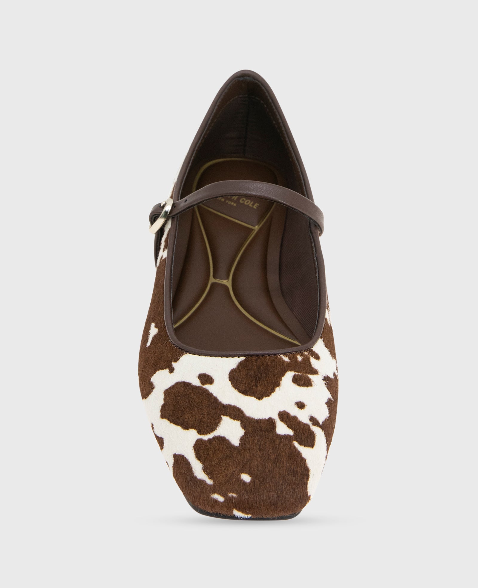 Jasper Calf Hair Ballet Flat Brown Cow Calf Hair