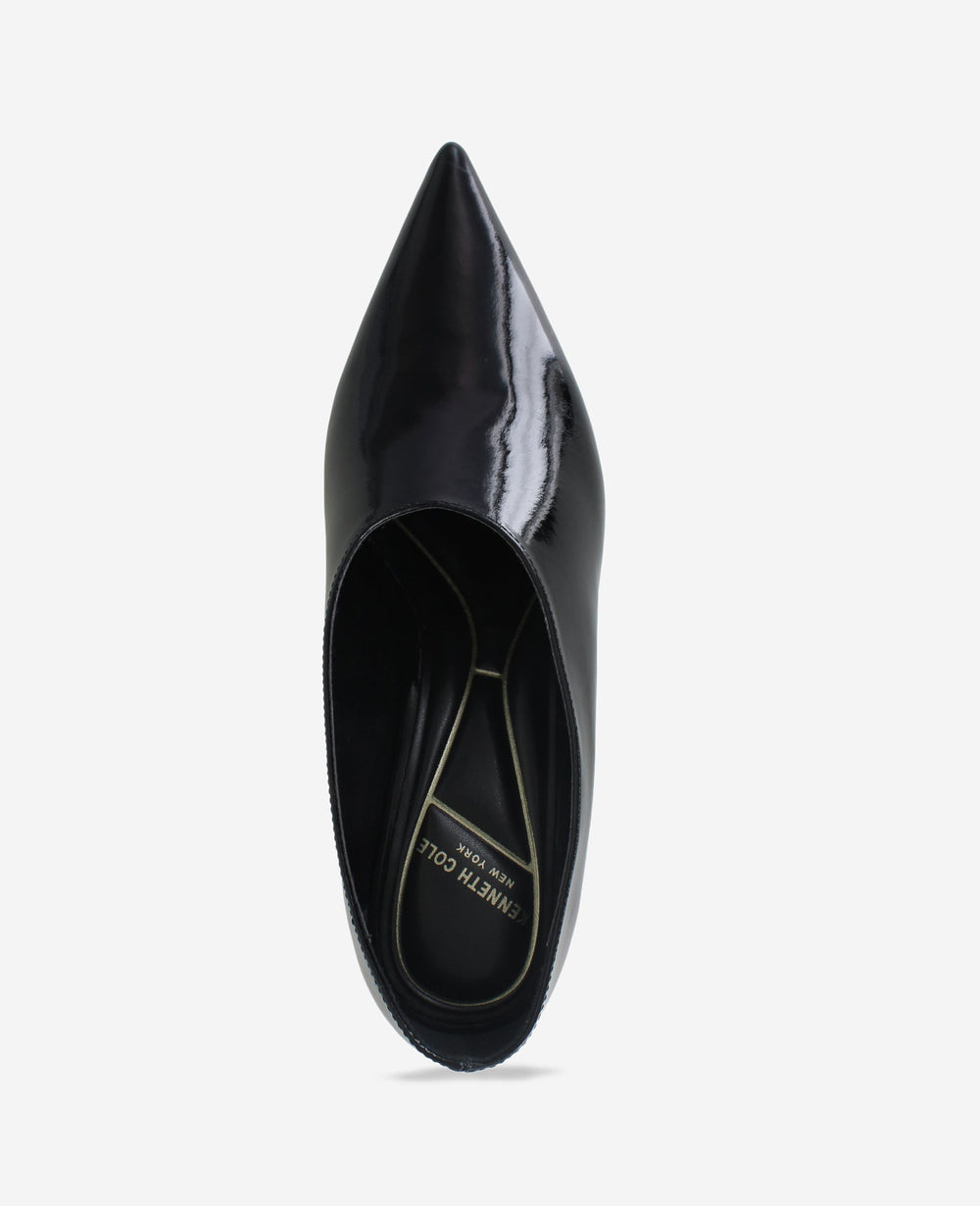 Linxie Patent High Vamp Pump Black Patent