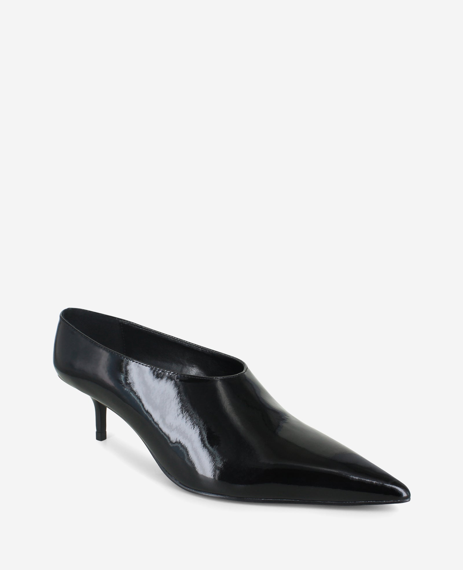 Linxie Patent High Vamp Pump Black Patent