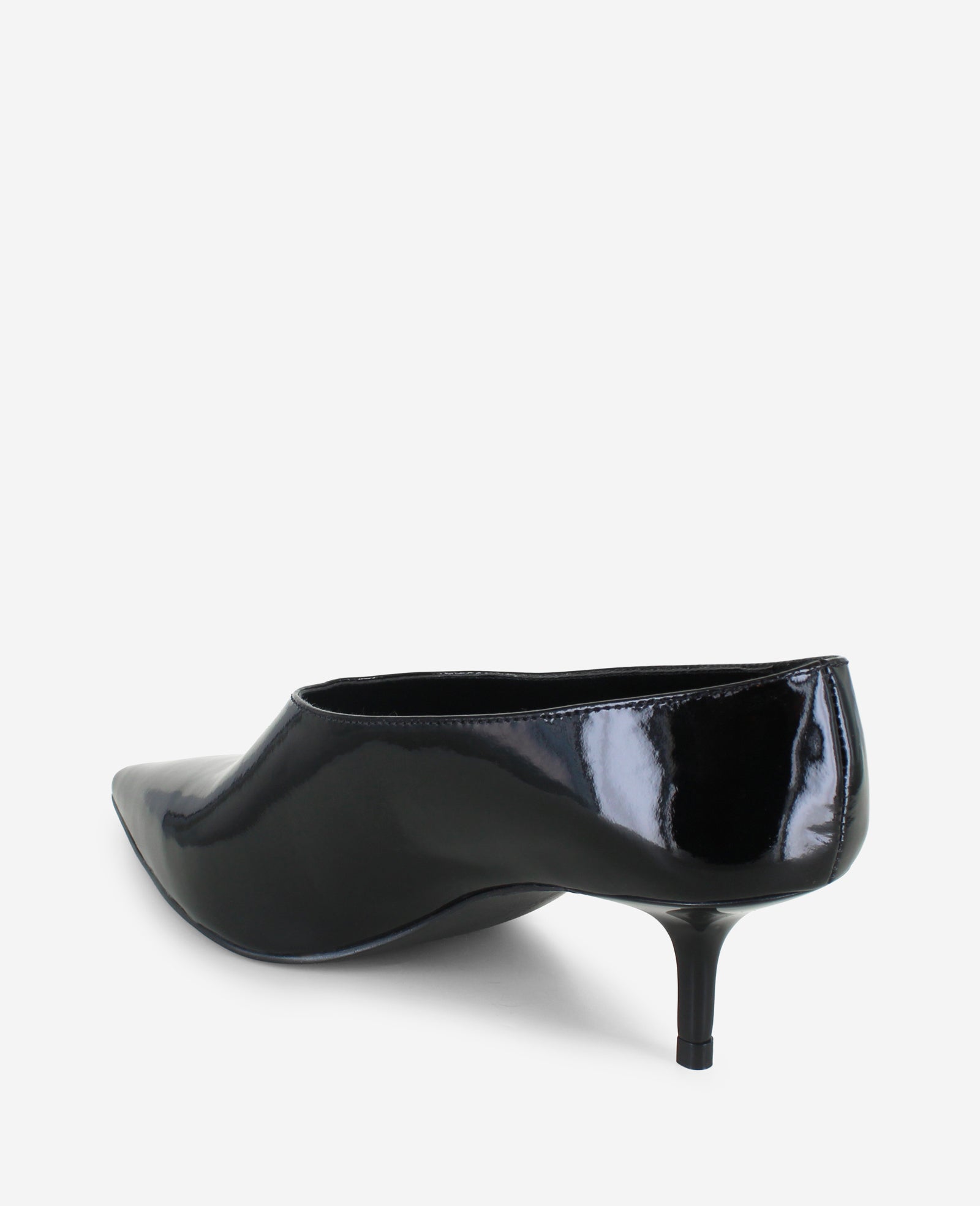 Linxie Patent High Vamp Pump Black Patent