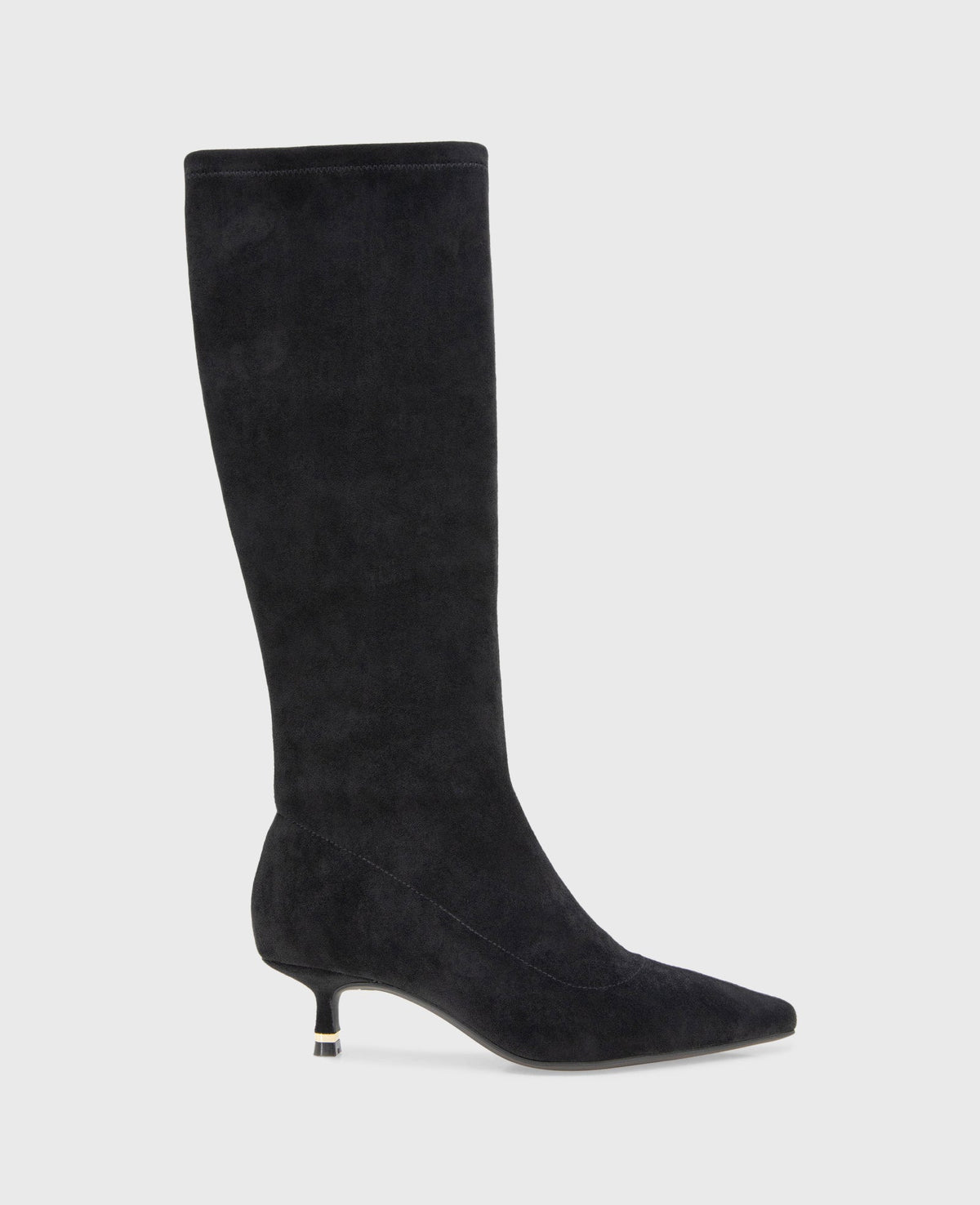 Meridith Stretch Boot Black Microsuede