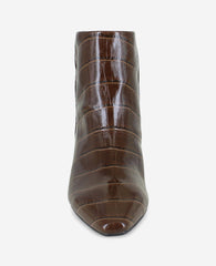 Miranda Croco Heel Bootie Chocolate Croco