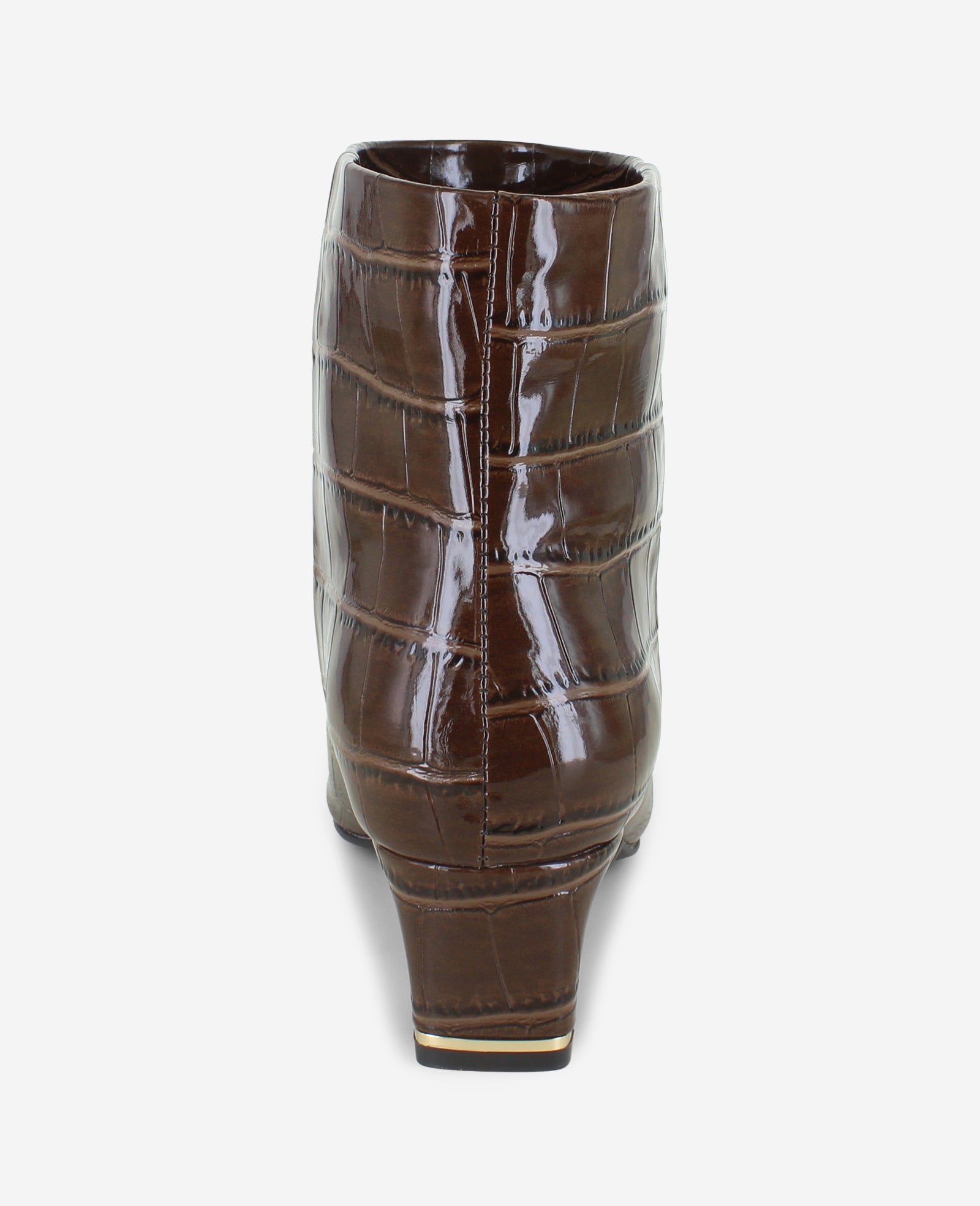 Miranda Croco Heel Bootie Chocolate Croco